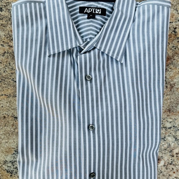 Men's Apt 9 Striped Button-Down Shirt Sz XL - Picture 1 of 5
